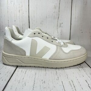 New Men Veja V-10 B-Mesh White Natural Pierre VX0102499B440 Size 11.5 / 45 EU